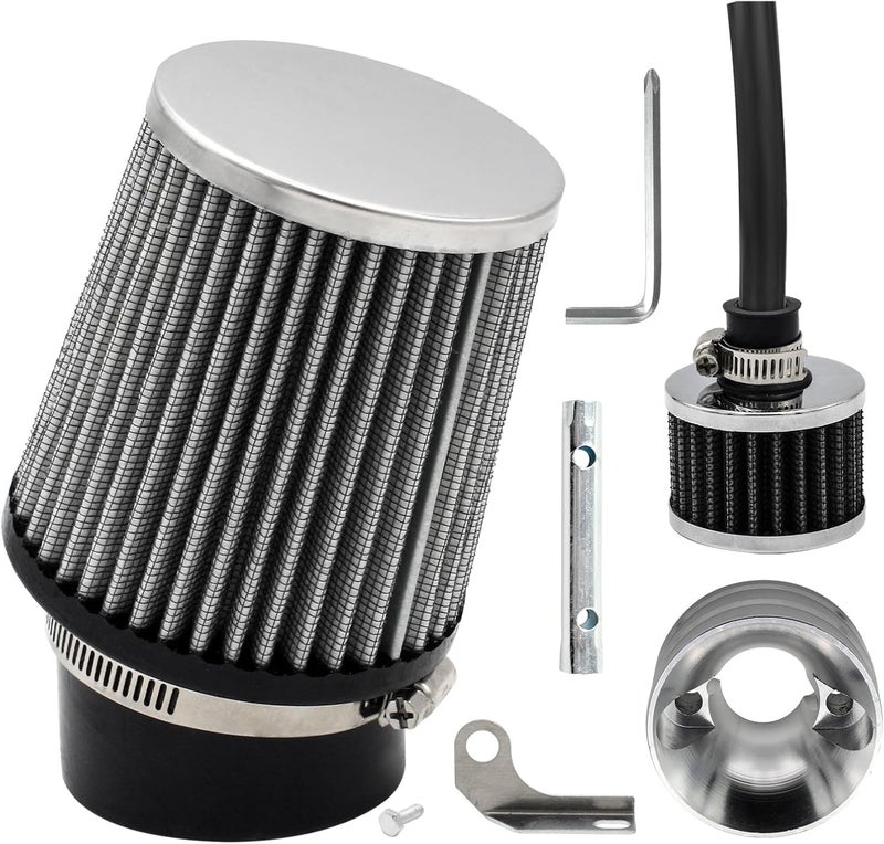 KTUMININV Upgraded Mini Bike Air Filter Adapter Kit for Predator 212cc Coleman CT200U CT200U-EX BT200X KT196 224cc 196cc 6.5hp Honda GX160 GX200 Engine Go Kart Performance Parts - Image 1